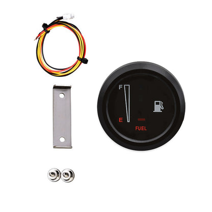 12V/24V Universal Fuel Level Meter 8 Blue 2 Red LED Gauge for Car Oil Tank ABS