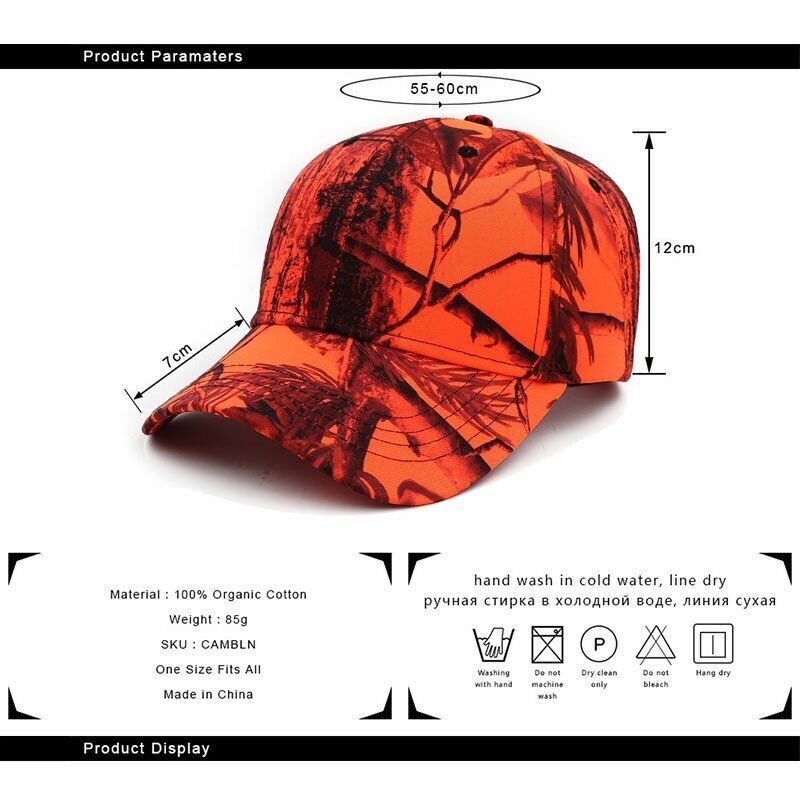Camouflage Cap Red Tree Tactical Cotton Hat Hunting Hiking Baseball Sport Unisex