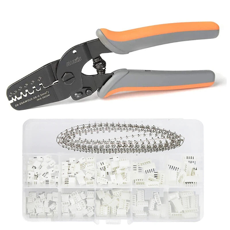 IWISS IWS-2820M Mini Micro Open Barrel Crimping Plier AWG28-20 Mini Hand Crimper