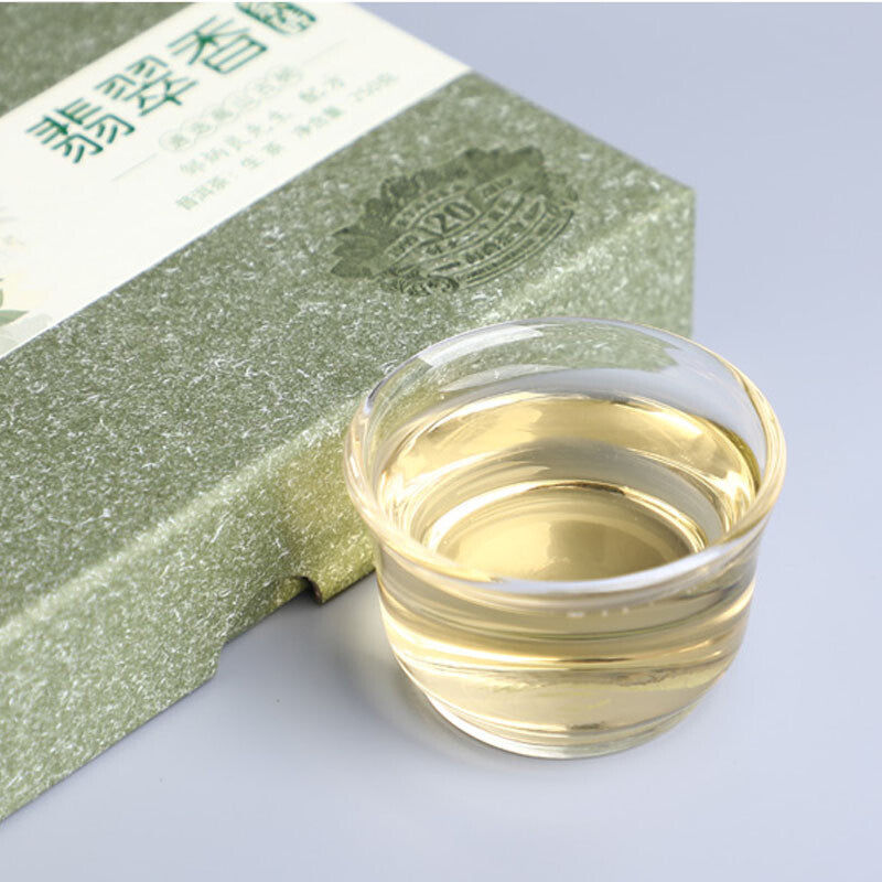 2019 Haiwan Emerald Incense Raw Pu'er Brick Ancient Trees Yunnan Sheng Puer 250g