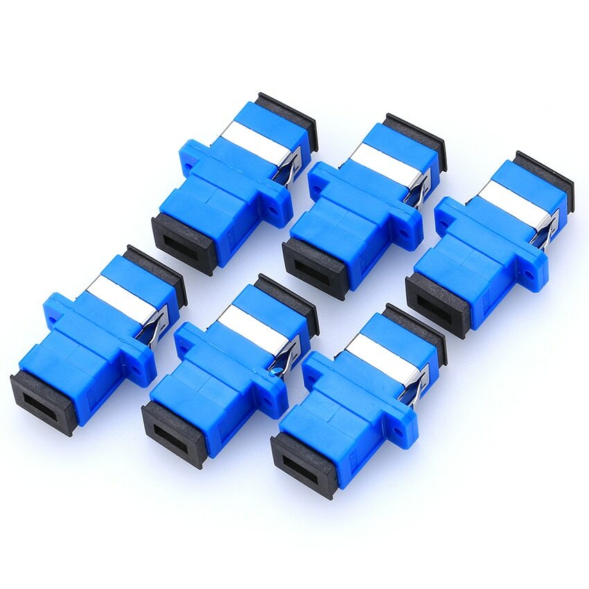50pcs/lot SC Fiber Optic Adapter SC Flange Coupler SC/UPC Adaptor Fiber Coupler
