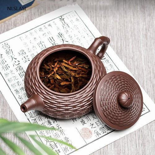 Kettle Handmade Tea Set Chinese Yixing Tea Pot Purple Clay Xishi Filter Teapot