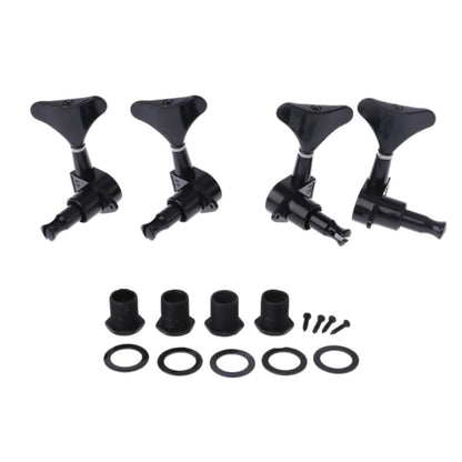 Black 2L+2R 4 Acoustic Guitar String Tuning Pegs Closed Gear Machine Heads B