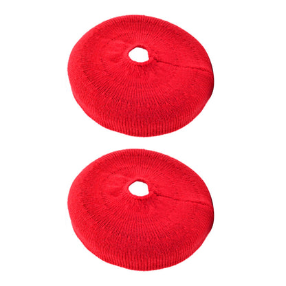 1Pair Red Anti-dust Velour Fabric Case Cover For On-ear Over-ear Headphones ss