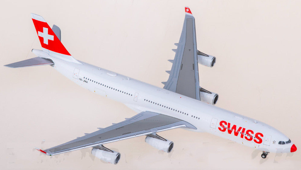 1:400 JC Wings Swiss Airbus A340-300 Airplane Diecast Aircraft Plane Model