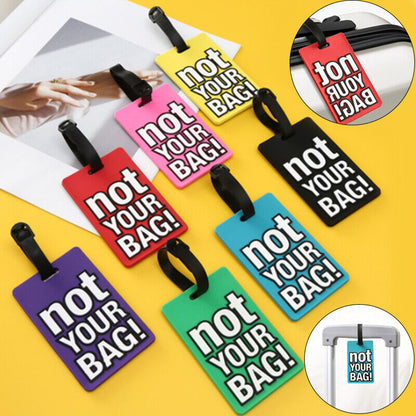 Luggage Tags PVC Hang Tag Baggage Labels Name Address Suitcase Travel Holiday