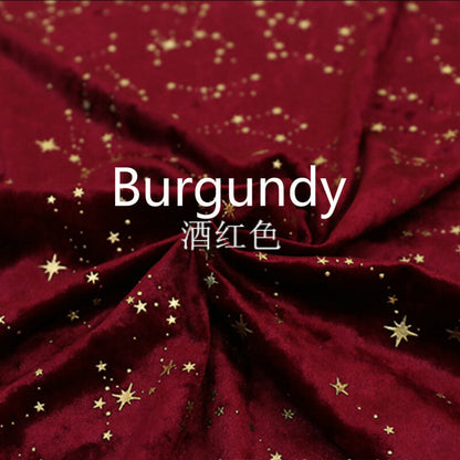 Shiny Star Velvet Fabric Material for Dress Cloth Craft Upholstery 145*100cm Sew