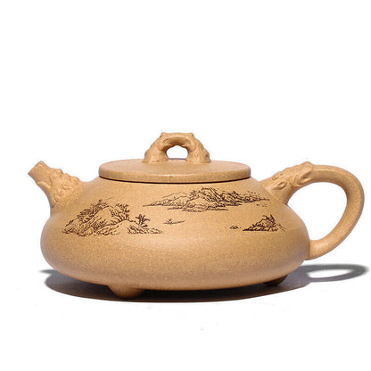 Handmade Tea Pot Marked Creative Shipiao Pot Master Yixing Zisha Duan Clay Pot