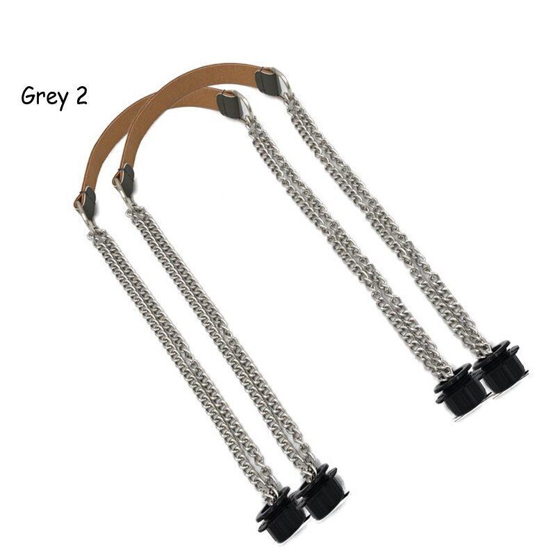 Synthetic Leather Chain Handle Silver Aluminum Handle Bag Handbag Accessories