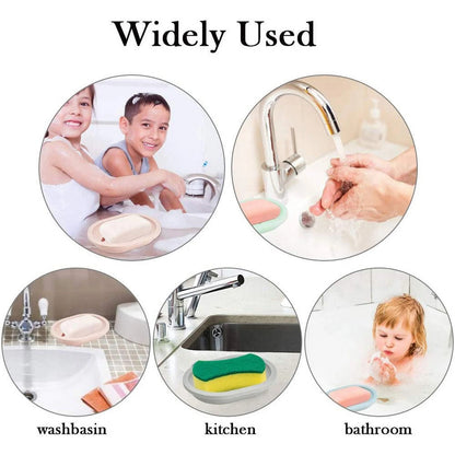 Bathroom Water Draining Soap Dish Case Holder Drainer Soap Saver Storage Box New