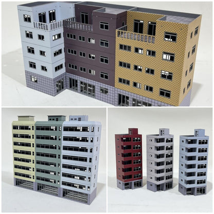 HO Scale 1/87 Building Model Railroad Layout Office House Scene Model