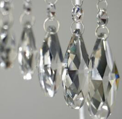 28/38/50/63/76mm Clear Glass Chandelier Crystal Prisms Lamp Parts Teardrop