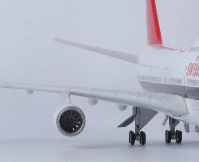 47CM 1:150 Swissair BOEING 747-400 Airplane Landing Gears Resin Aircraft Model