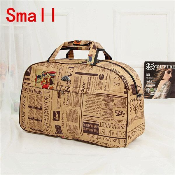 Women Travel Bags Print Nylon Waterproof Men Luggage Duffel Handbags 54x19x33cm
