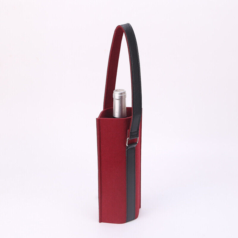 Wine/beer Bag Felt Beer Wine Protective Handbag Storage Bag Portable Carrier