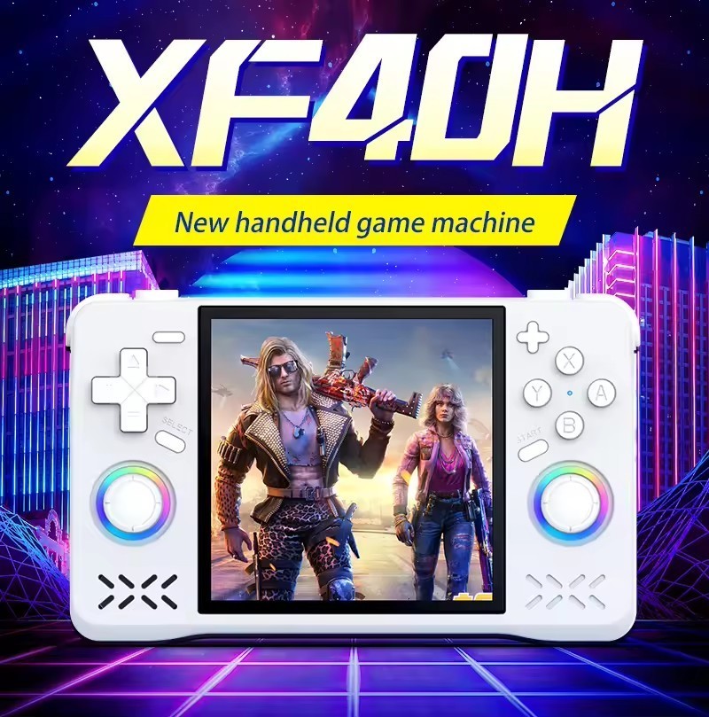 XF40H 4.0" IPS Screen Linux System Retro Pocket Handheld Game Console PSP