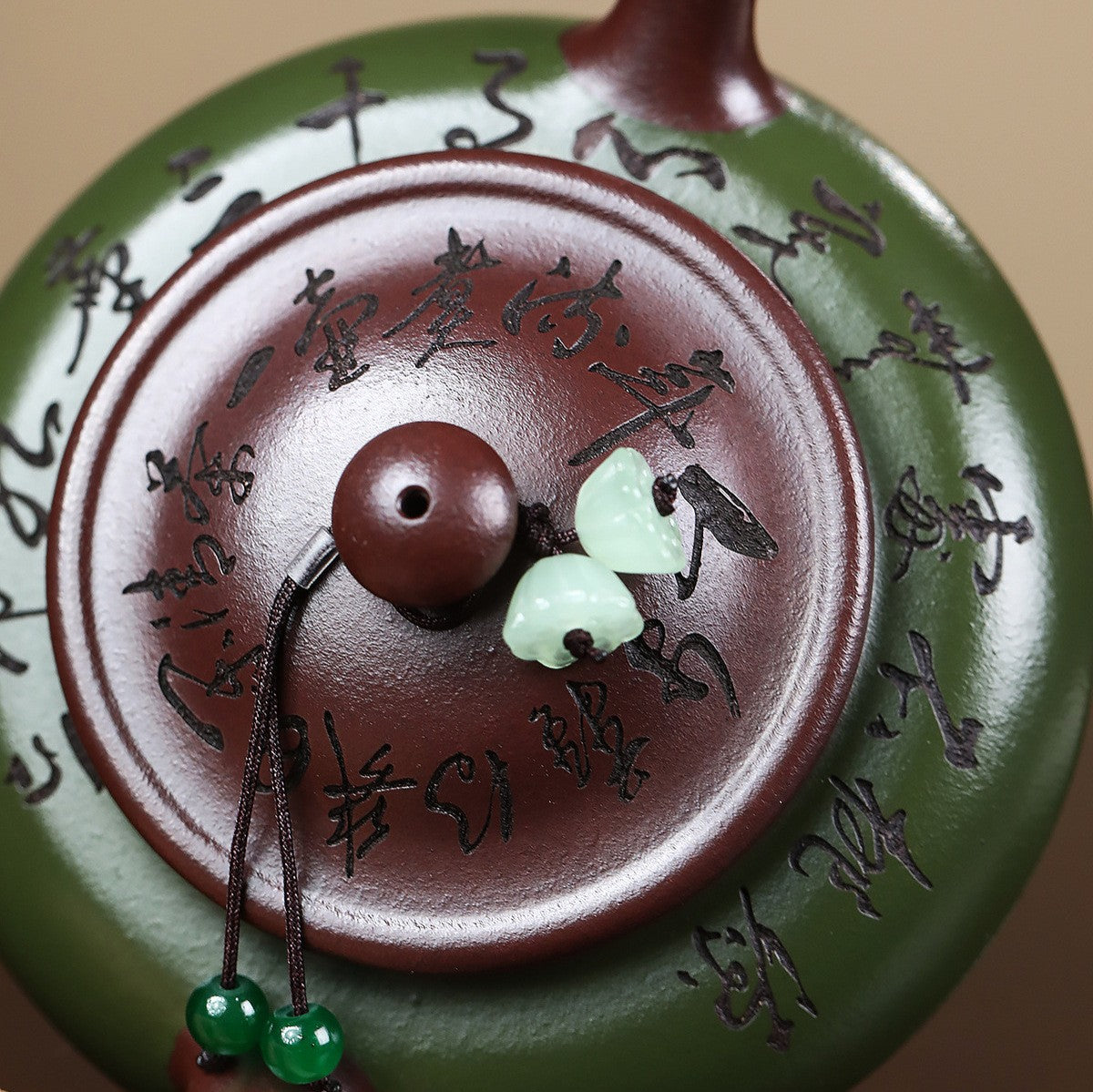 Handmade Real Yixing Zisha Clay Tea Pot Kungfu Pot Chinese Character Carved New