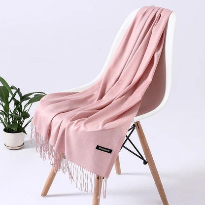 Scarf Solid Colorful Women Tessale Long Shawls Cashmere Scarves Casual Acrylic
