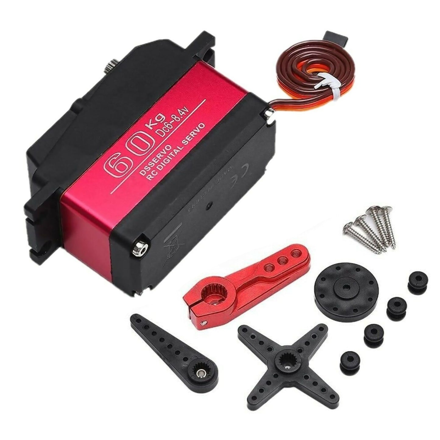60KG Copper & Aluminum Gear Digital Servo Kits For Axial SCX6 1/6 RC Car E