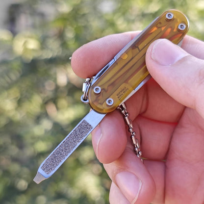 1PC EDC PEI Pocket Knife Handle Scale for VICTORINOX RAMBLER 0.6225 58mm Knife