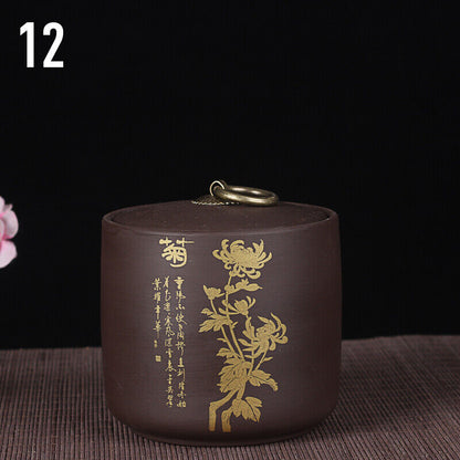 Ceramic Storage Tank Porcelain Moisture-Proof Tea Cans Food Storage Container