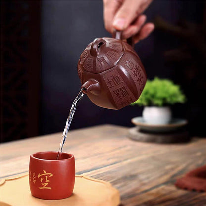 Tea Pot With Certificate Paper On Sales Real Yixing Zisha Qinquan Pot Marked New