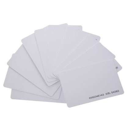 50Pcs 125Khz Door Entry Access Proximity RFID White Cards Token TK4100 EM4100