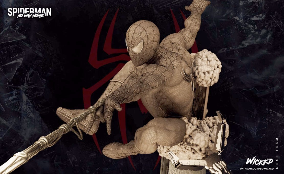 1/24 resin figure model Movie superhero Spider Man Unassembled unpainted