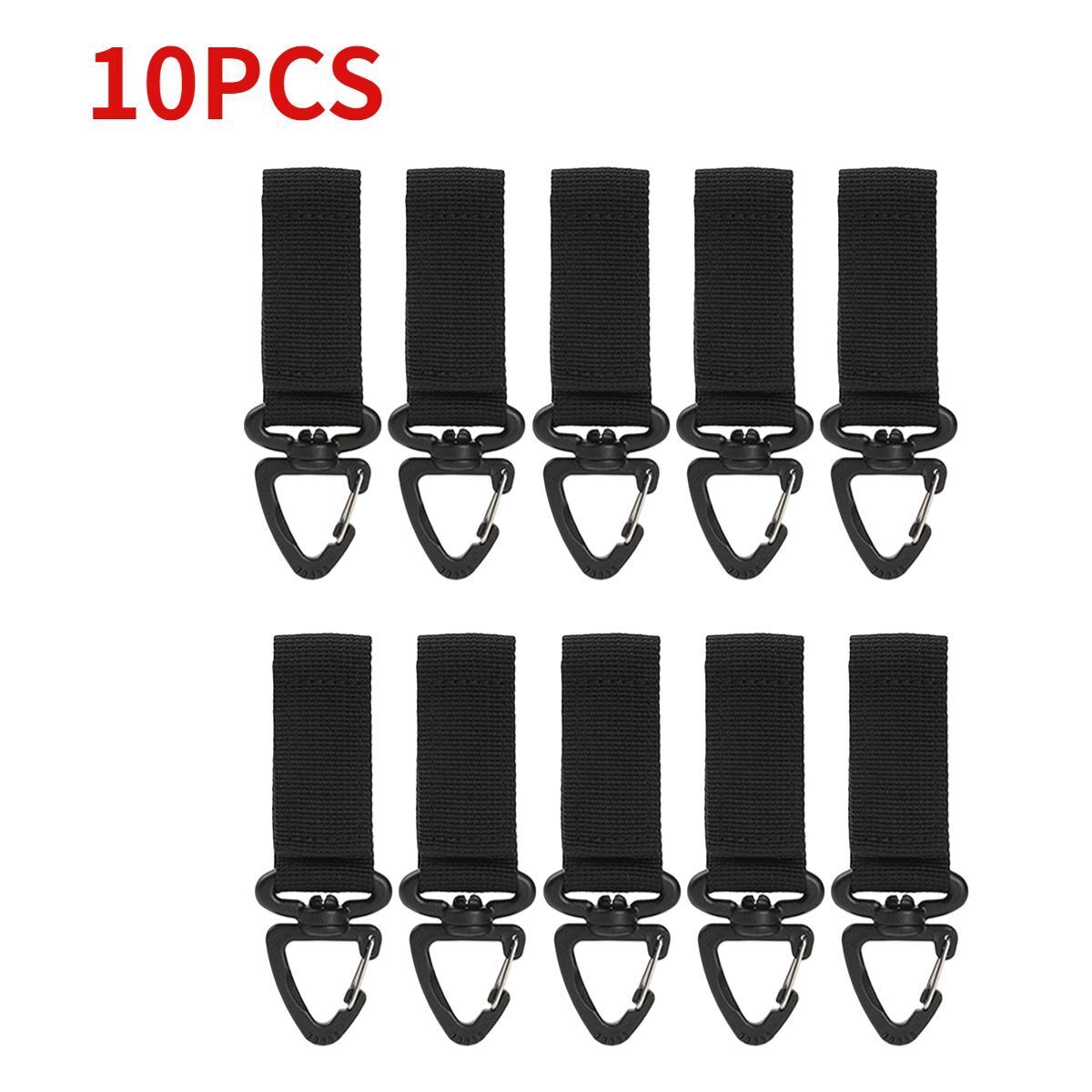 Outdoor Tactical Gloves Hooks Triangle Backpack Hanging Buckle Nylon Keychain