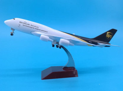 20CM UPS BOEING 747-400 Aircraft Plane Diecast Aeroplane Airplane Model