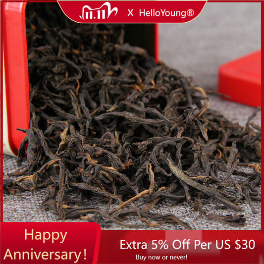 80g Yunnan Spring Loose Leaf Dianhong Tea Iron Box Gift Tea Black Tea-