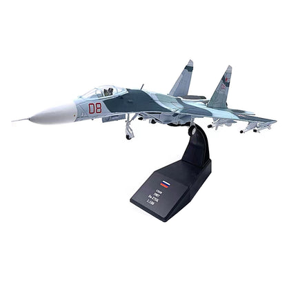 1/100 SU-27 Flanker Heavy Aircraft Fighter Aircraft Model Military Collection A