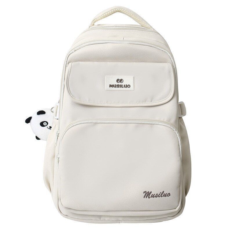Pink Green Student Backpacks Laptop College Backpack Nylon Book Bags 31*17*43 CM
