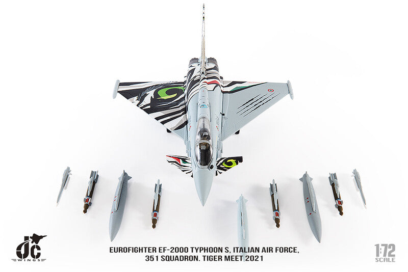 1:72 JC Wing EUROFIGHTER EF-2000 TYPHOON ITALIAN AIR FORCE Fighter Diecast Model