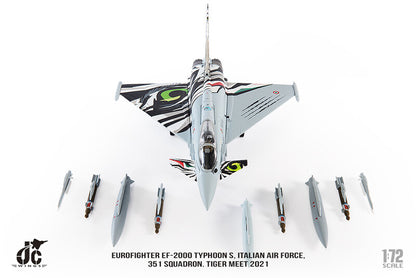 1:72 JC Wing EUROFIGHTER EF-2000 TYPHOON ITALIAN AIR FORCE Fighter Diecast Model
