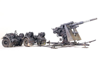 FOV German WWII 88mm anti-aircraft gun with soldier and scene 1/32 DIECAST MODEL