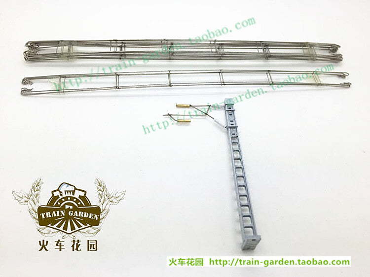 1/87 Train Model Accessories Electrified Railway Wire Post + Cable + Screw