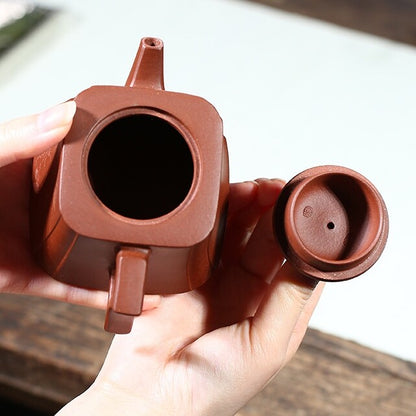 Tea Pot With Infuser 10 Holes Handmade Pot Marked Traditional Craft Carved 230ml