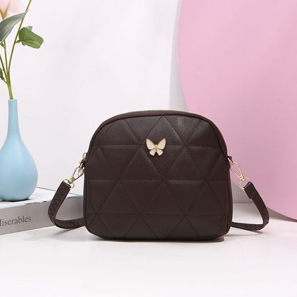 Triangle Embroidery Shoulder Bag Trend Ladies Crossbody Bags Vintage Messenger