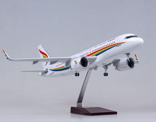 47CM 1:80 TIBET AIRLINES AIRBUS A320neo Plane Landing Gear Resin Aircraft Model