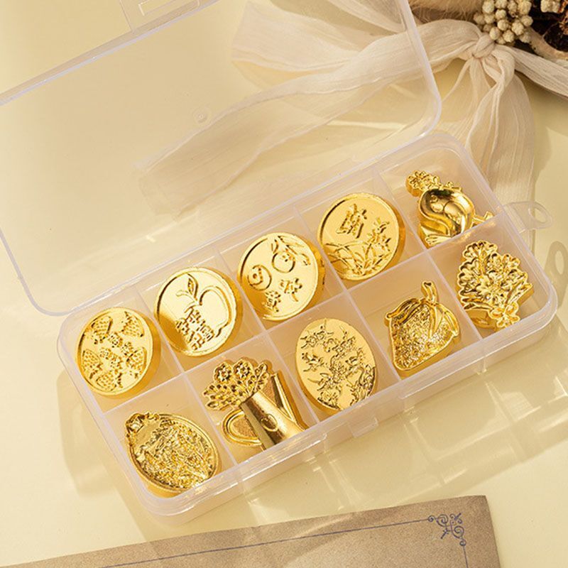 Wax Seal Stamp Head Metal Invitation Greeting Card Wedding Styling Tools 8-24Pcs