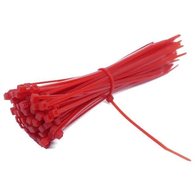 100 Pcs 2.5mm*150mmSelf Locking Nylon Cable Ties Plastic Zip Tie Binding Wrap