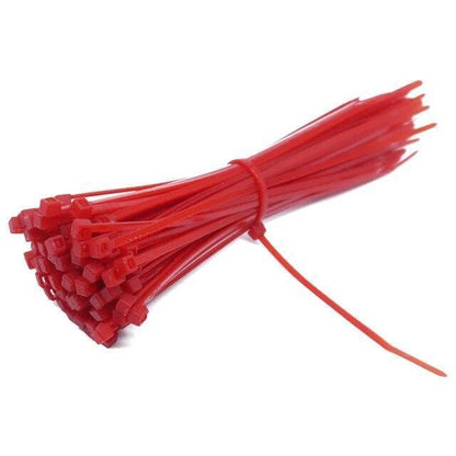 100 Pcs 2.5mm*150mmSelf Locking Nylon Cable Ties Plastic Zip Tie Binding Wrap