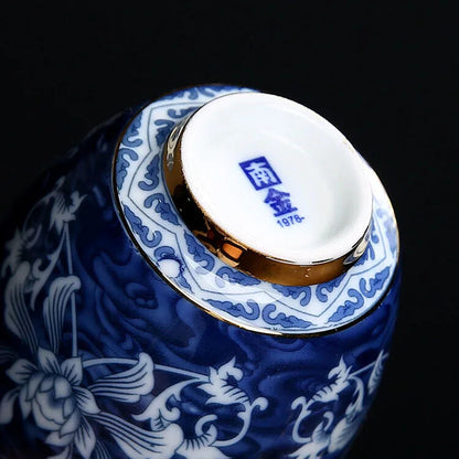 140ml Blue White Porcelain Tea Cup Jingdezhen Ceramic Tea Cup China Household
