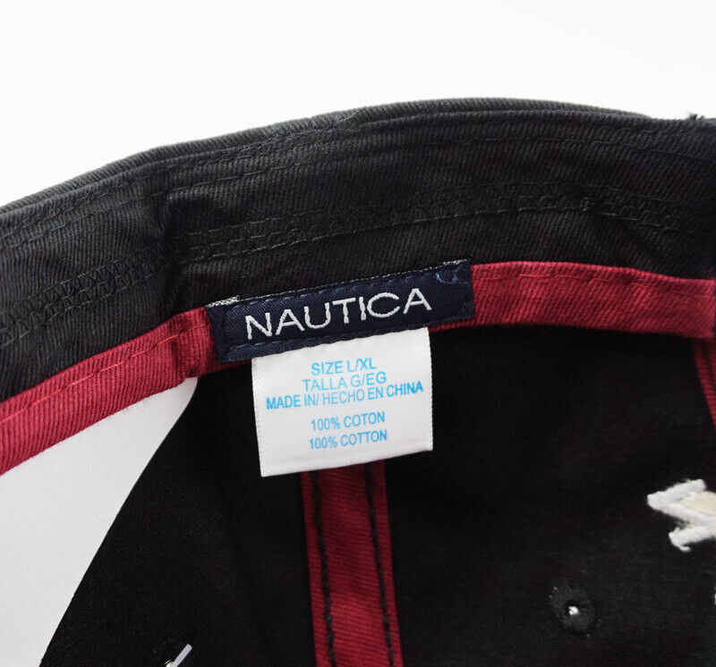 Nautica Hat Golf Sport Baseball Cap Black Unisex 100% Cotton Leisure Adjustable