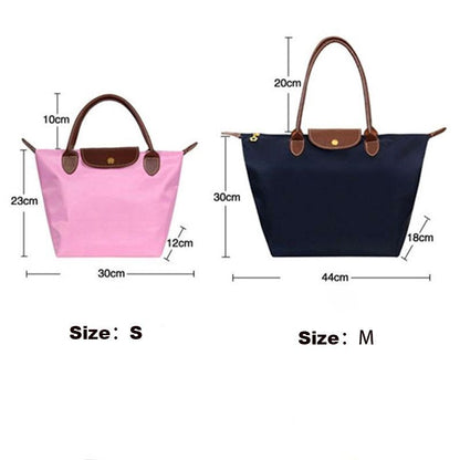 Dumplings Handbag Travel Lightweight Shopper Bag Waterproof Nylon Tote Handbag