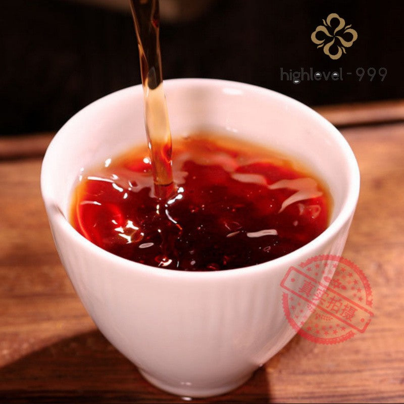 357g Ripe Pu'er Tea Cake Laomane Menghai Bulangshan Ancient Tree Compressed Tea