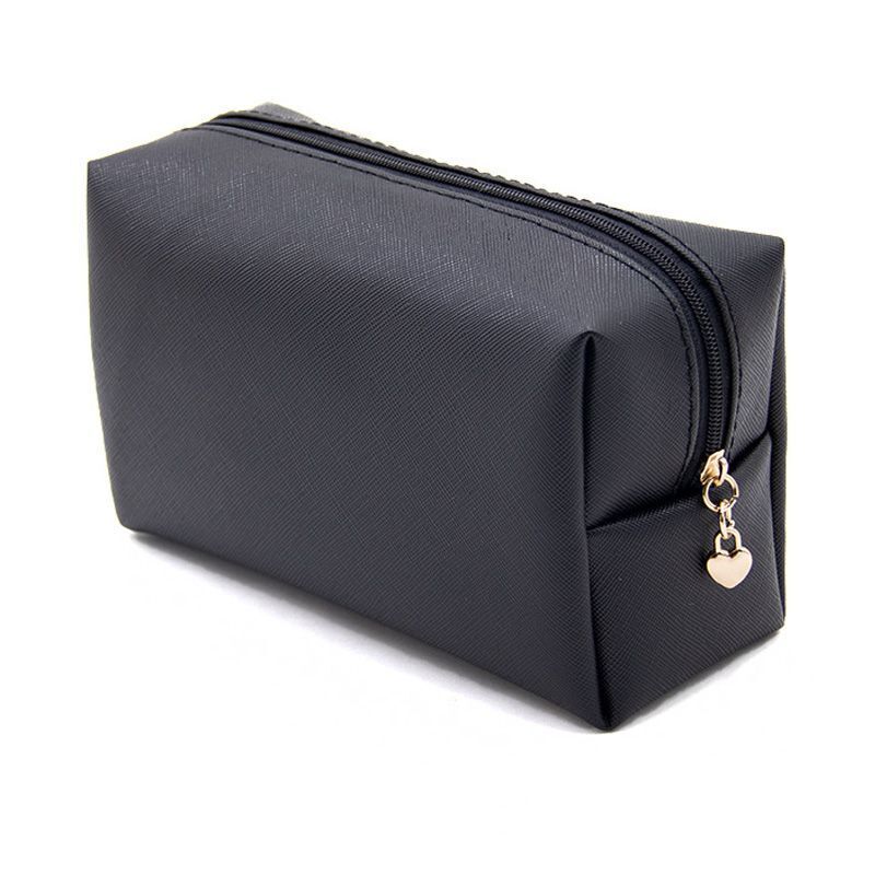 Small Cosmetic Bag Synthetic Leather Waterproof Make Up Bag Traveling Organizer