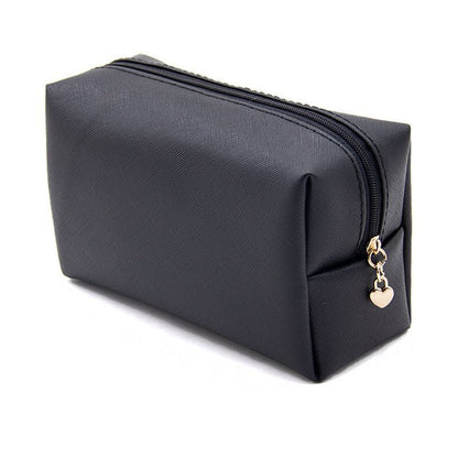 Small Cosmetic Bag Synthetic Leather Waterproof Make Up Bag Traveling Organizer
