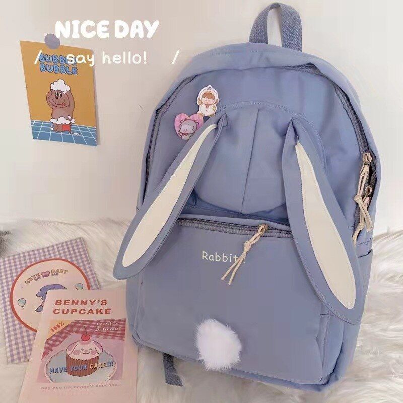 Women Backpack Canvas Teenage Bags Candy Color School Bag Outdoor Travel College